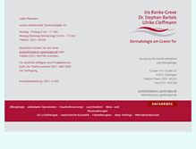 Tablet Screenshot of hautarzt-goettingen.de